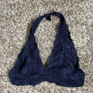 3/$15 Blue Lace Halter Bralette